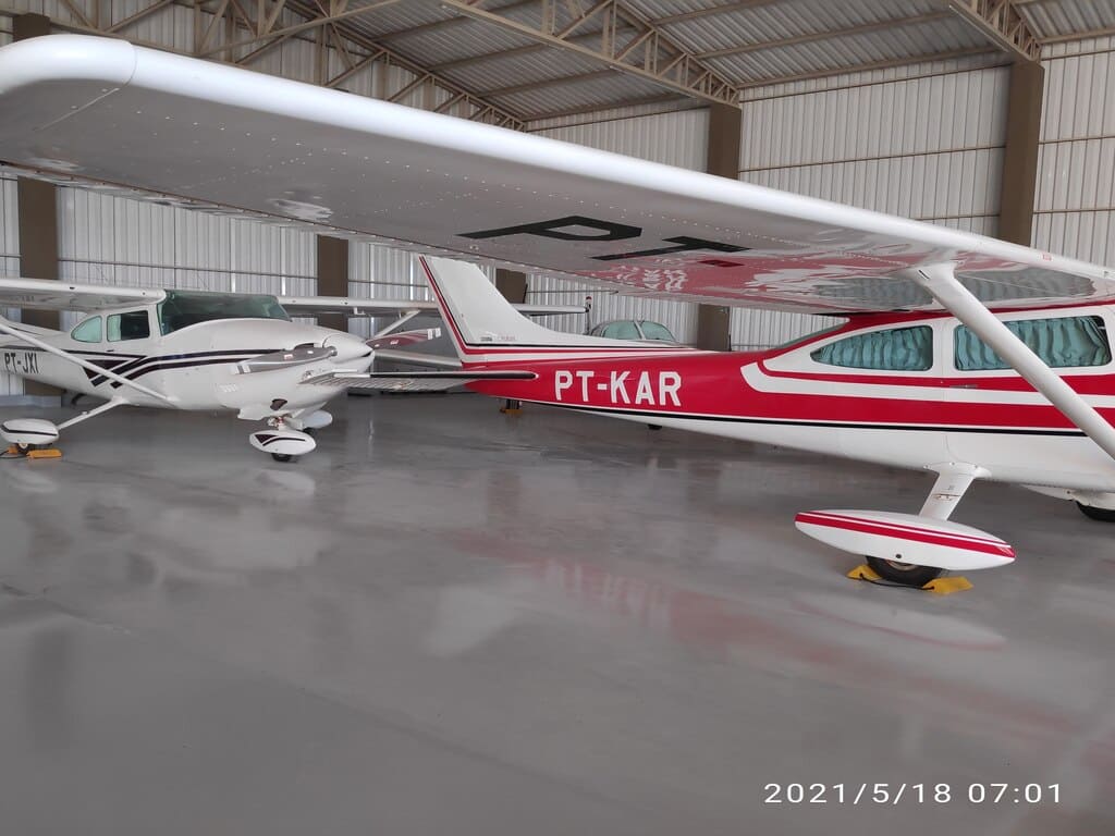 Pintura epóxi Hangar Tangara da Serra 2021