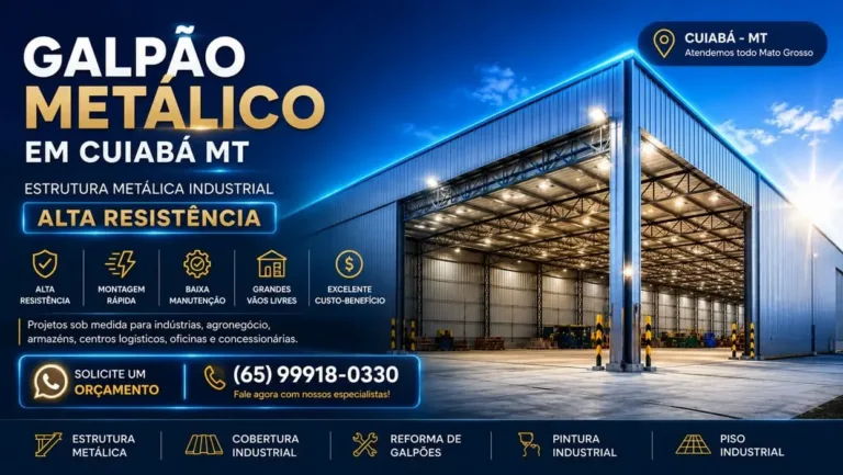 Galpão metalico industrial em cuiabá Mato Grosso